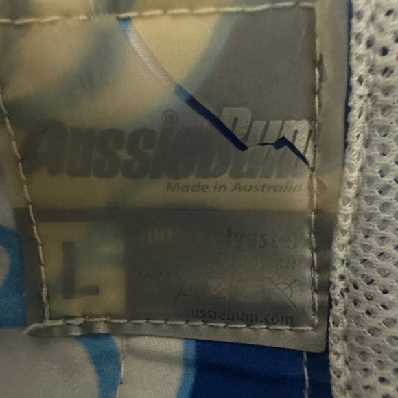 Aussiebum Swim Trunks Large 3.5" inseam Gently worn 100% polyester - Picture 5 of 6